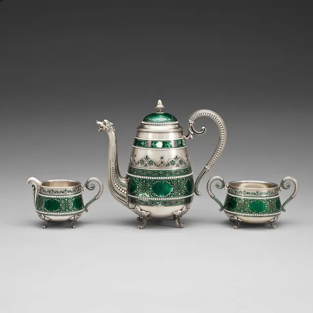 DAVID ANDERSEN, 3 delar, Norge tidigt 1900-tal, sterling,