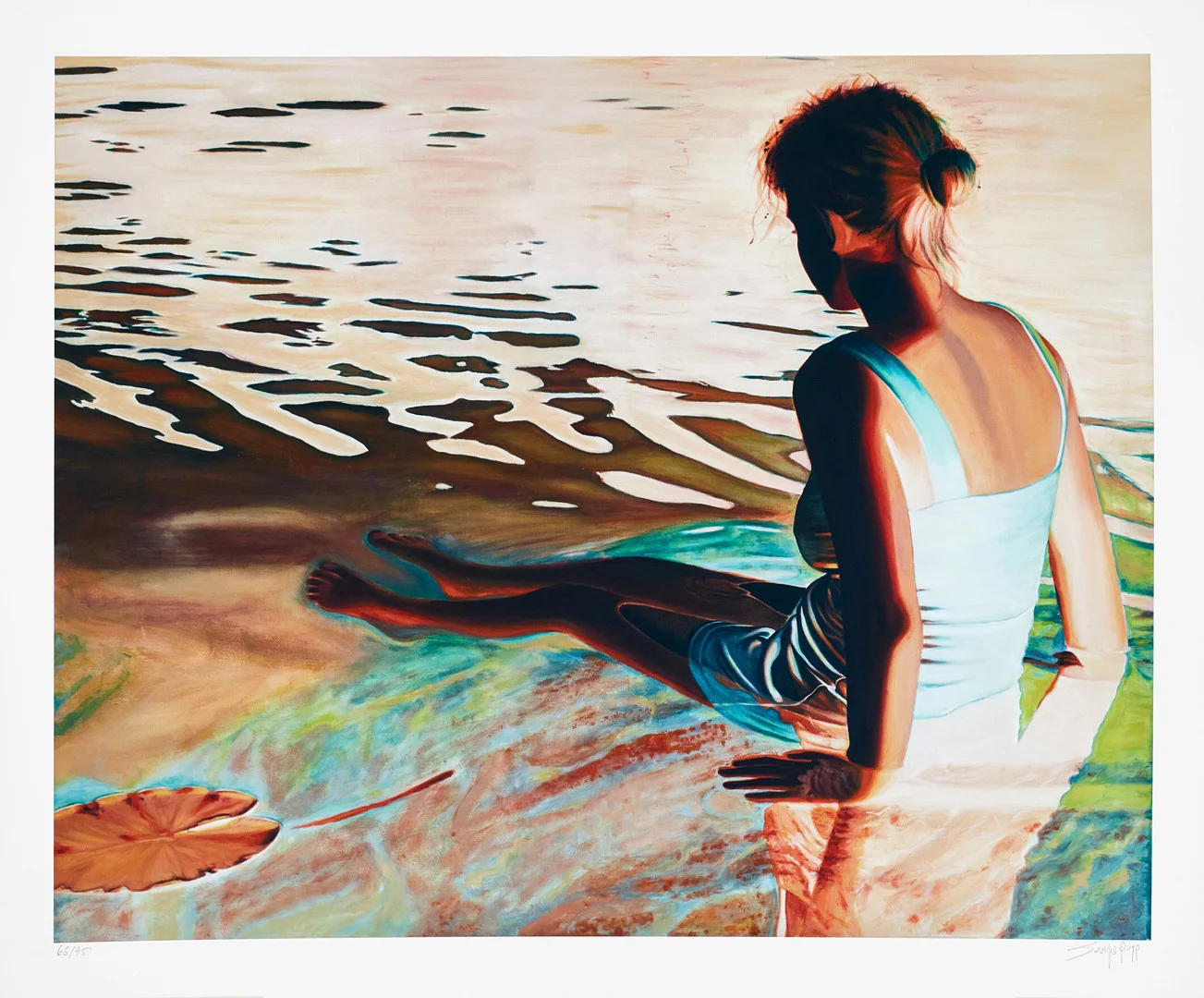 SIRJE PAPP (SVERIGE, FÖDD 1962). "The Dreamer" signerad och numrerad Sirje Papp 63/95, fine art print. — Engravings & Prints — Crafoord Auktioner Stockholm
