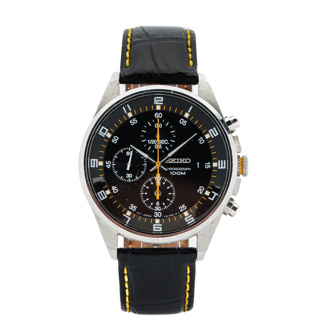Seiko Chronograph men's steel wristwatch. — Watches and clocks/Men’s watches — Lauritz