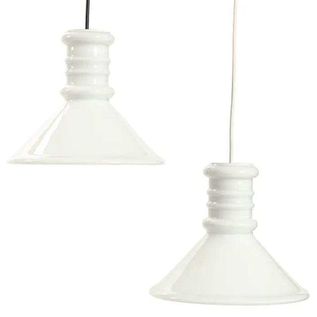 Sidse Werner for Holmegaard. Pair of pendants, glass. (2)