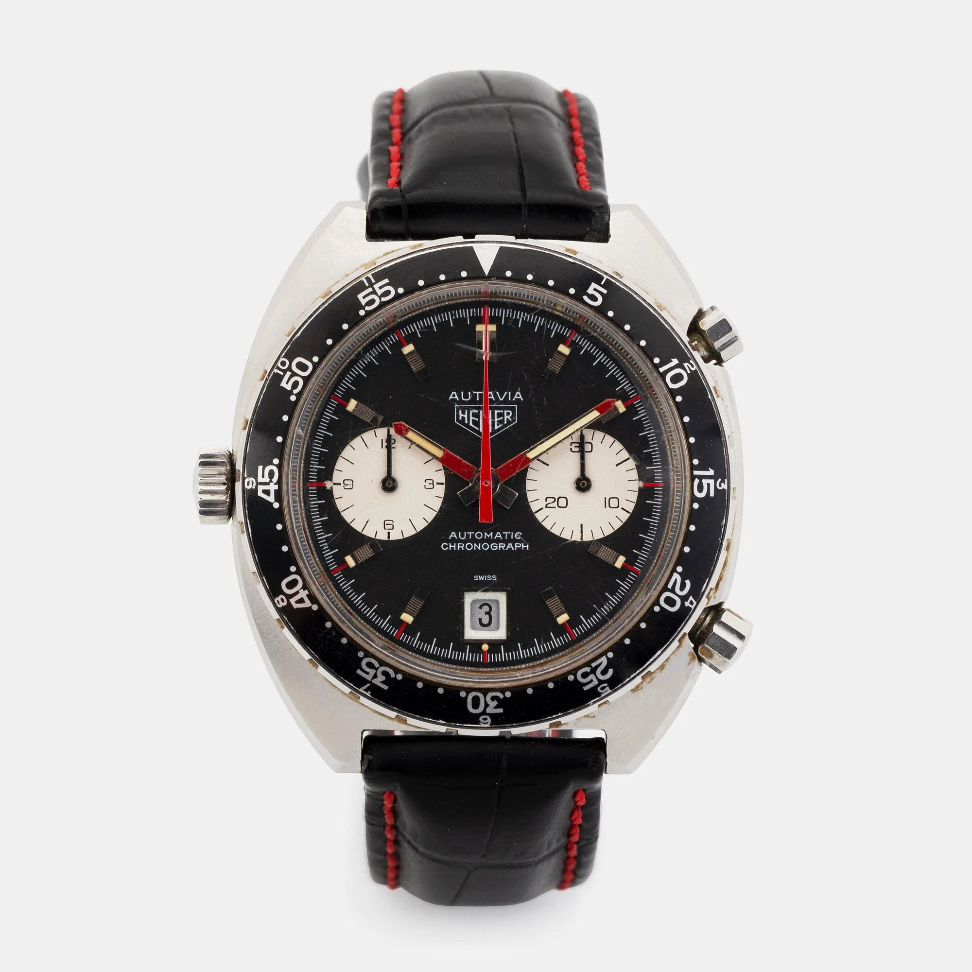 Heuer, Autavia, kronograf, ca 1970. — Bukowskis