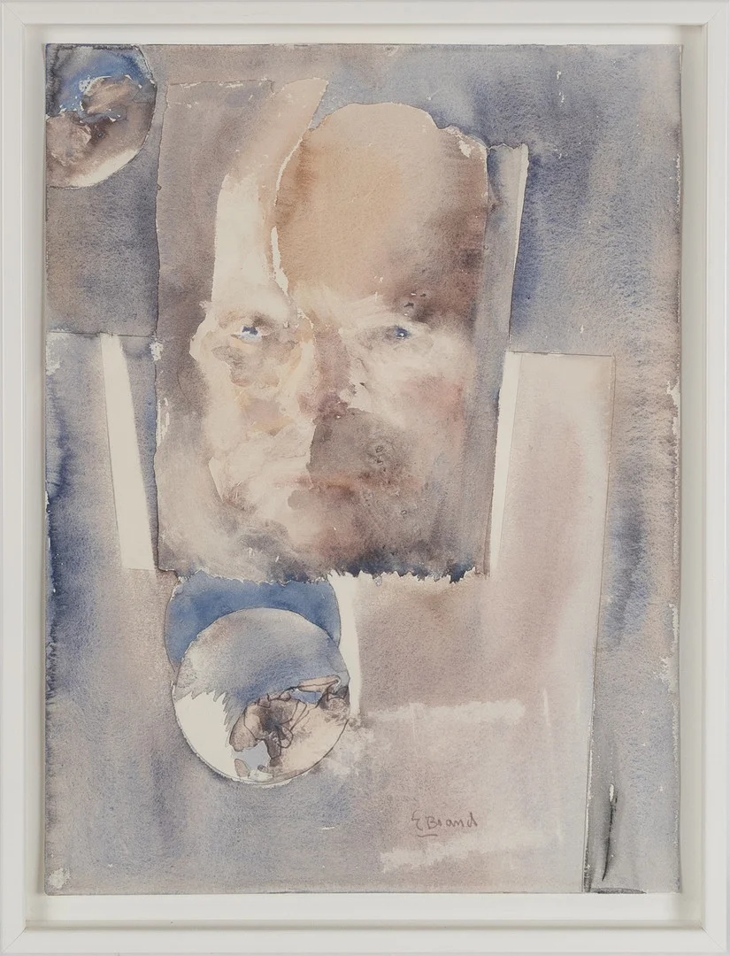 ERLAND BRAND (1922-2020). Komposition, akvarell på papper. — Paintings — Stockholms Auktionsverk Helsingborg