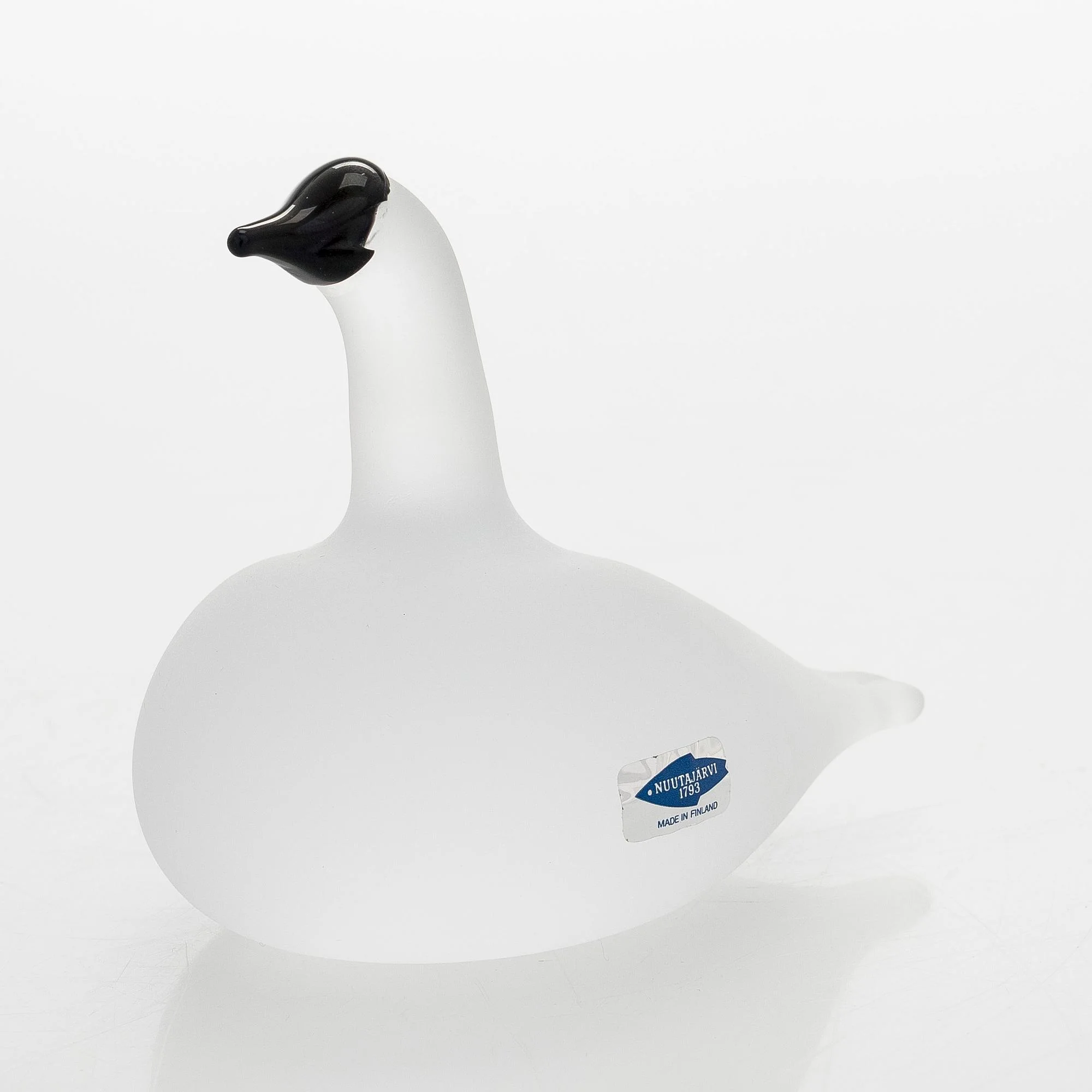 Oiva Toikka, glasfågel, "Snow Goose", signerad O.Toikka, Nuutajärvi. — Design/Glas — Bukowskis
