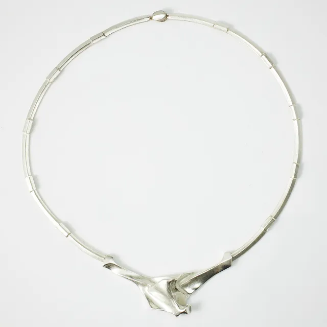 BJÖRN WECKSTRÖM, "Bianca", collier, sterlingsilver, Lapponia, Finland 1998.