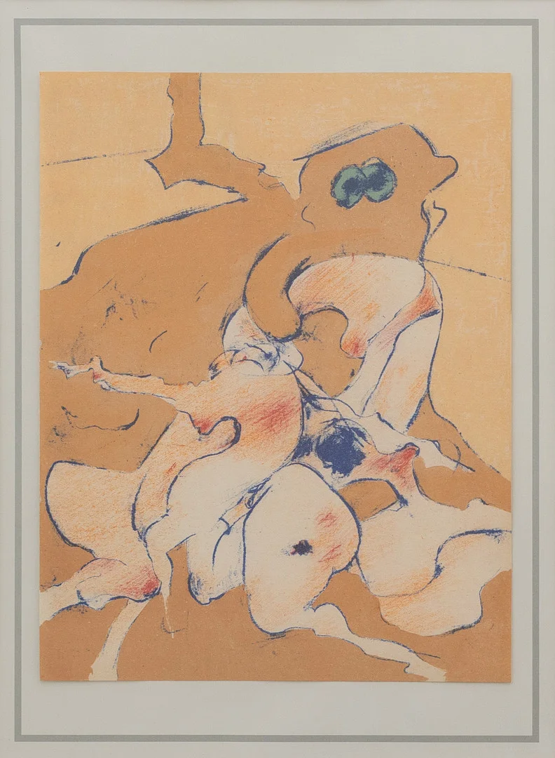 DOROTHEA TANNING. Komposition, litografiskt tryck, osignerad. — Engravings & Prints — Garpenhus Auktioner