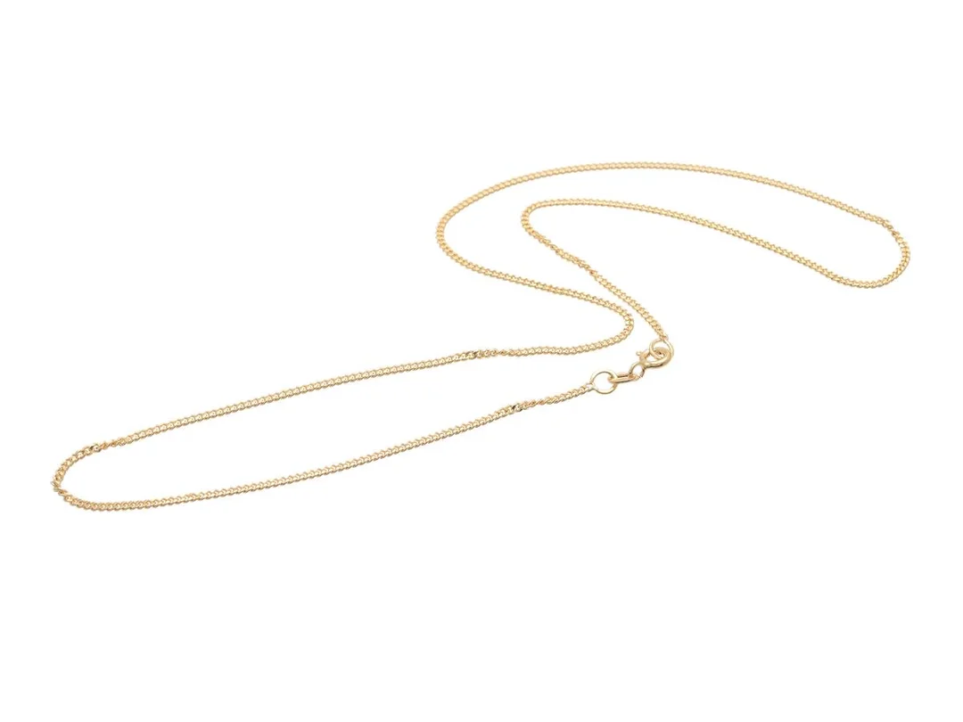 HALSKEDJA, 18K guld, pansarlänk, längd 42 cm, vikt 4,1 g. — Smycken/Halskedja — Kaplans