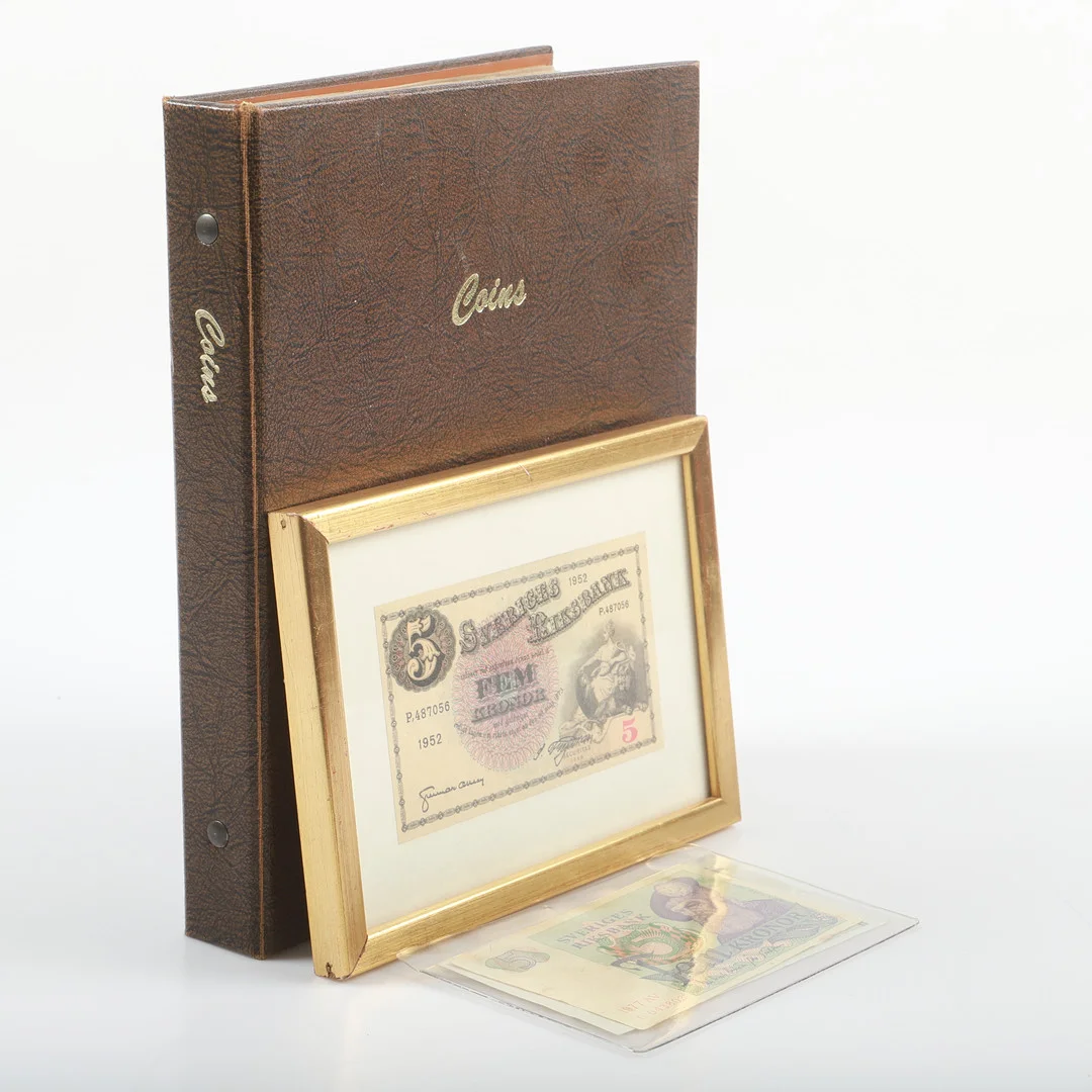 MYNT OCH SEDLAR, 71 stycken, Sverige, 1900-tal. — Coins & Banknotes — Helsingborgs Auktionskammare
