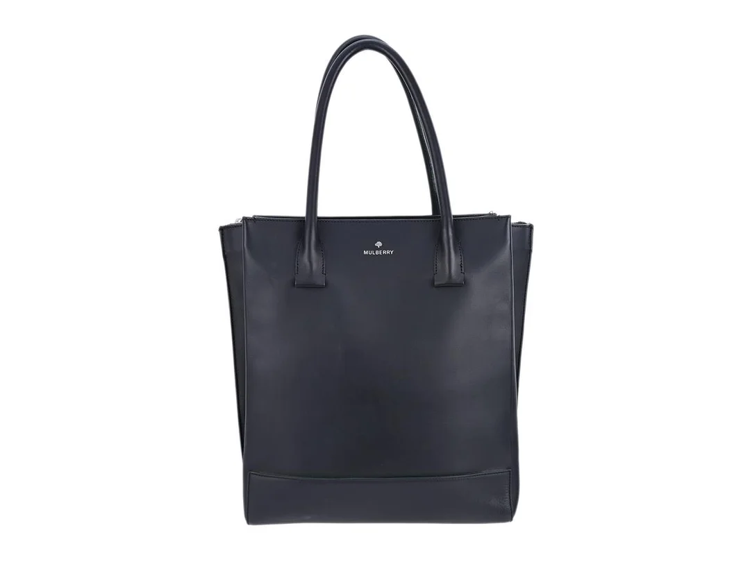 VÄSKA, MULBERRY, Arundel Tote Bag, svart läder, silverfärgade beslag, 30x34x11 cm, orderkvitto från 2015, dustbag. — Accessoarer/Väskor — Kaplans