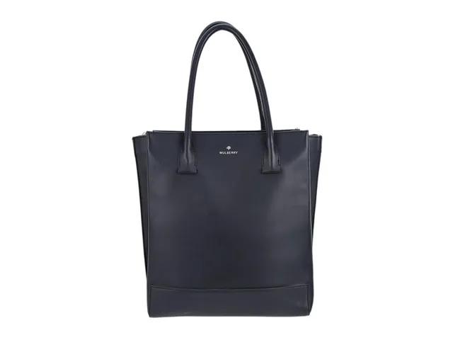 VÄSKA, MULBERRY, Arundel Tote Bag, svart läder, silverfärgade beslag, 30x34x11 cm, orderkvitto från 2015, dustbag.