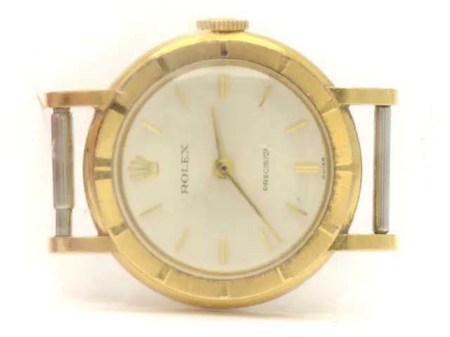 Damur Rolex Precision 18K, manuell, snr. 2112877, plastglas Ø23mm, (endast boett)