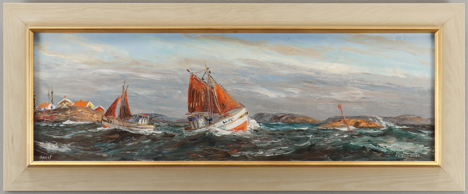 KURT ERIK HEINONEN. Kustlandskap. — Paintings — Karlstad Hammarö Auktionsverk