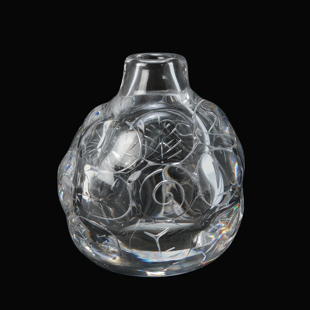 BENGT EDENFALK. Vas, "Talatta", unik, Skruf, 1950-/60-tal. — Art glass — Göteborgs Auktionsverk