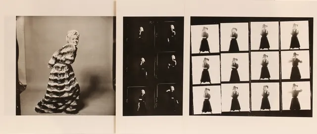 BERT STERN. EFTER. Fotoprint, 3 stycken, dubbelsidiga, Marilyn Monroe.