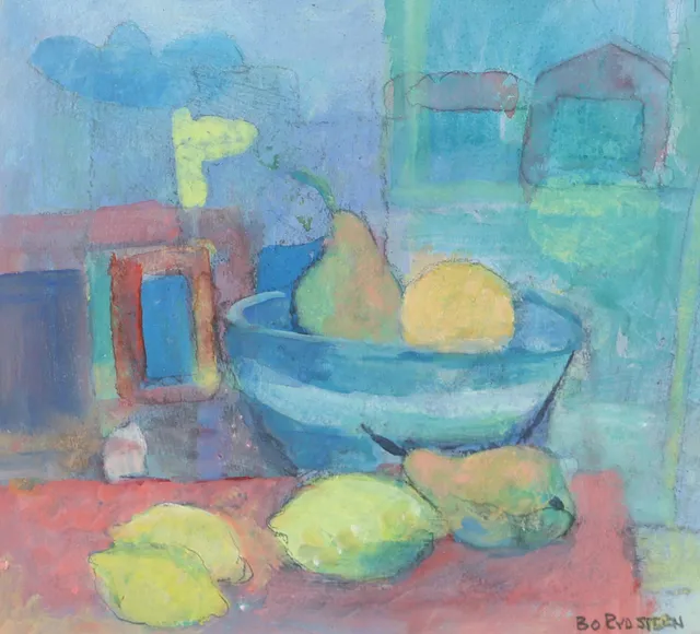 BO RYDSTERN. "Tillåtna frukter", gouache, signerad.