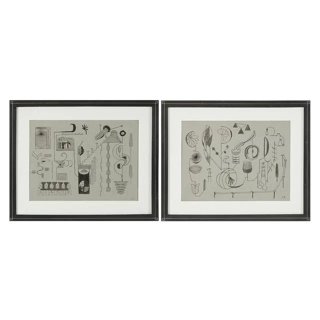 LIV APPELQVIST. 2 st, "figurer i grått I och figurer i grått II", signerad, blandteknink.