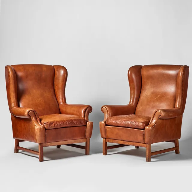 RAGNAR HELSÉN. "Oxford", armchairs, 1 pair, Svenskt Tenn, model number 3543.