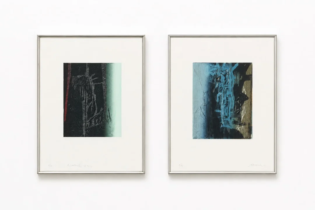 Peter Brandes. Two abstract compositions, lithographs (2) — Paintings and sculptures/Prints and photography — Lauritz