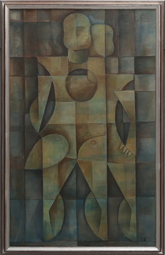 BENGT MALMQUIST. KUBISTISK FIGURSTUDIE.