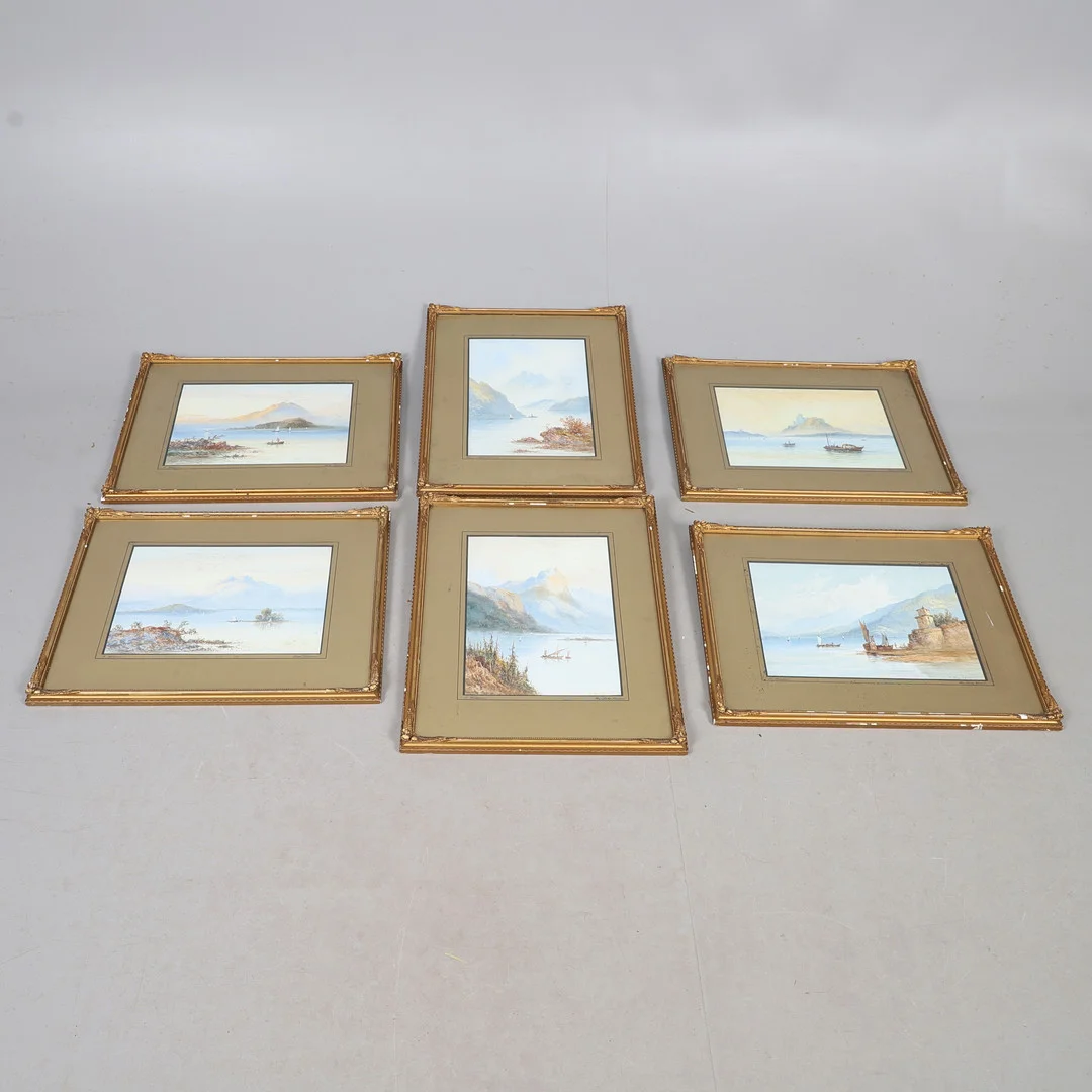 T. WILSON (19TH/20TH CENTURY). A COLLECTION OF MARITIME WATERCOLOURS. — Paintings — Lawrences Auctioneers