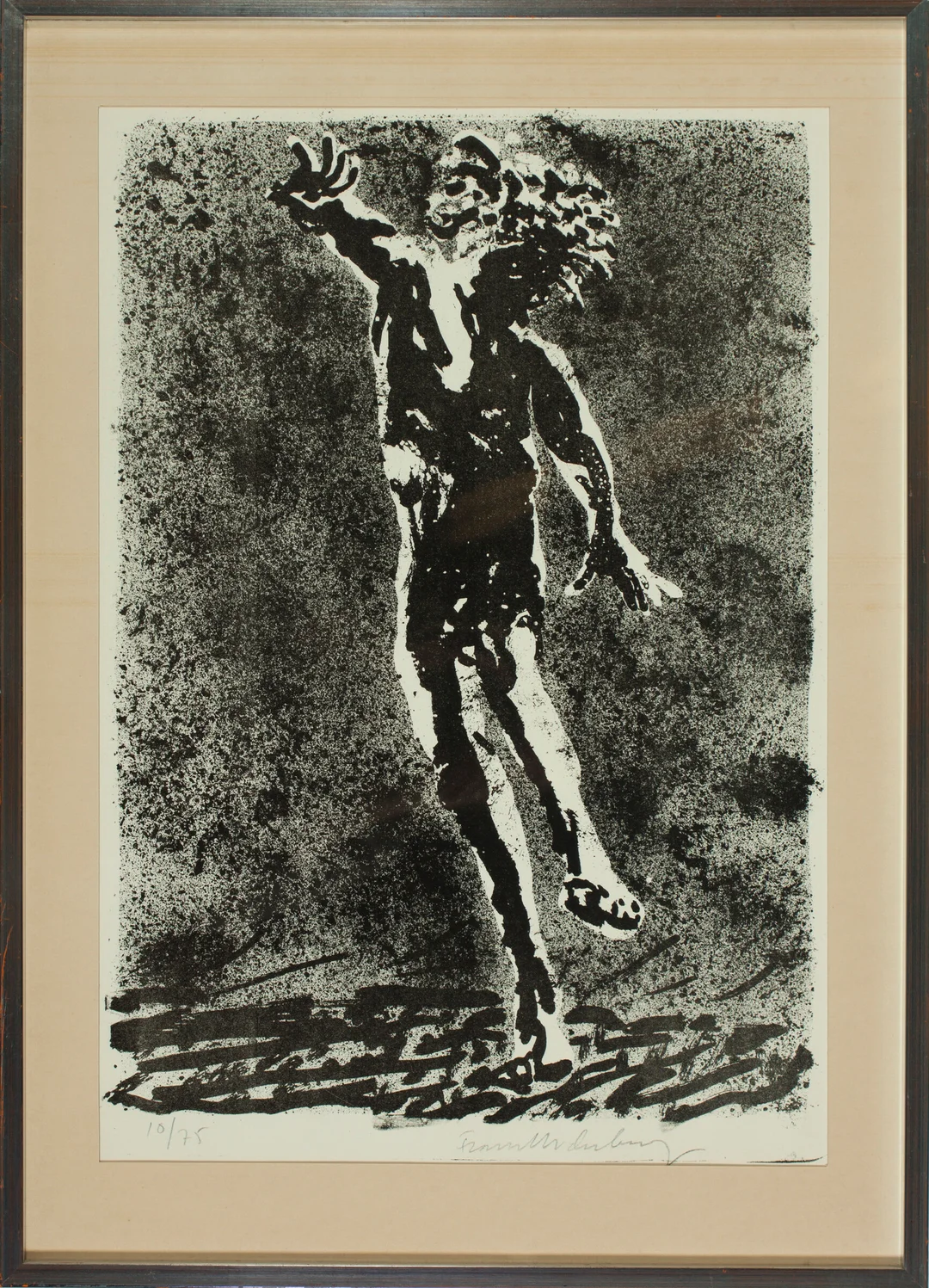 Widerberg, Frans — "Flyktende mann" 1970 — Kunst/Grafikk — Blomqvist