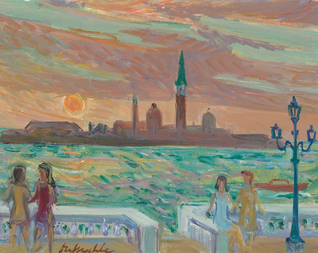 Mæhle, Ole — "S. Giorgio Maggiore" 1970 — Kunst/Maleri — Blomqvist