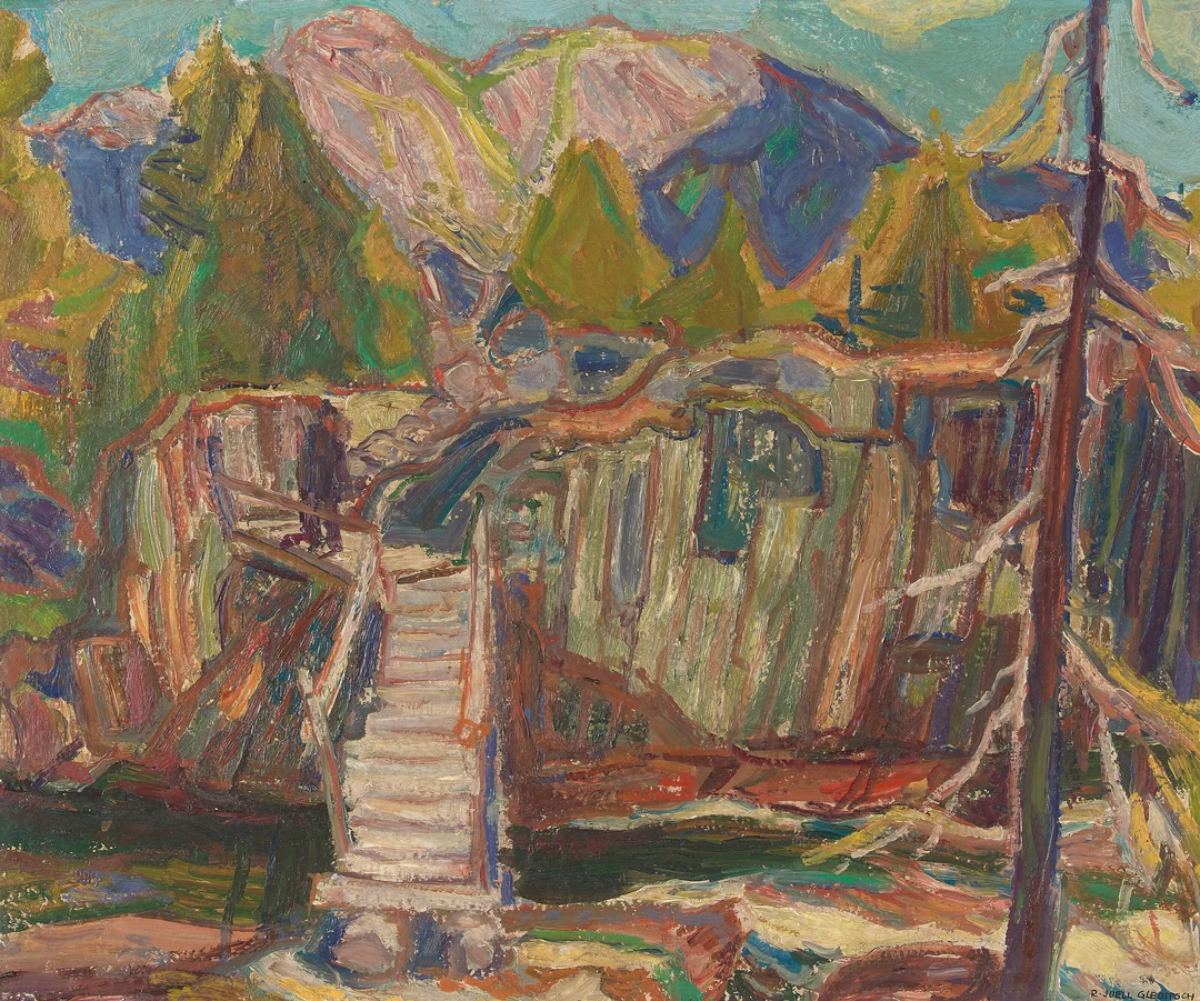 Gleditsch, Rolf Juell — "Kloppen. Smørklepp, Vinje" — Kunst/Maleri — Blomqvist