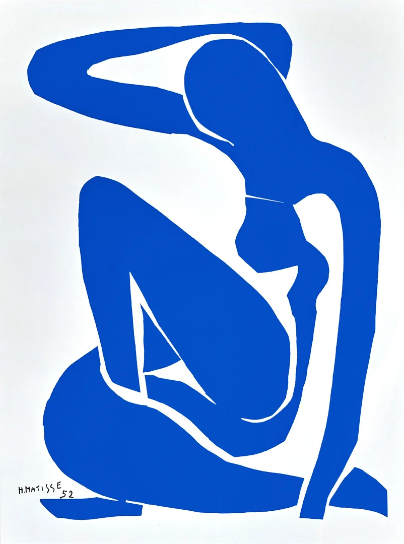 HENRI MATISSE. EFTER. Litografi, "Nu Bleu", signerad och daterad i trycket "Matisse 52". — Engravings & Prints — Crafoord Auktioner Stockholm