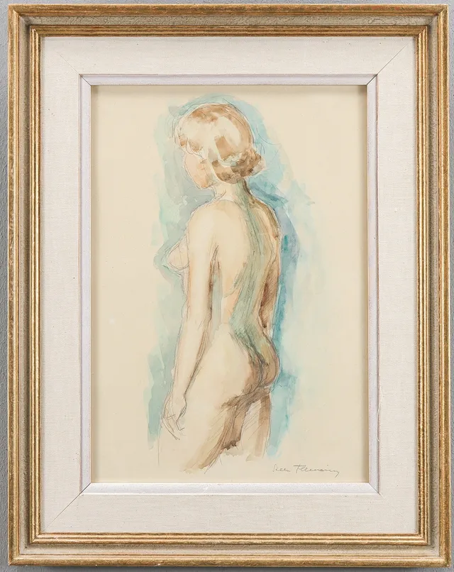 STEEN FLEMMING. Blandteknik, signerad.