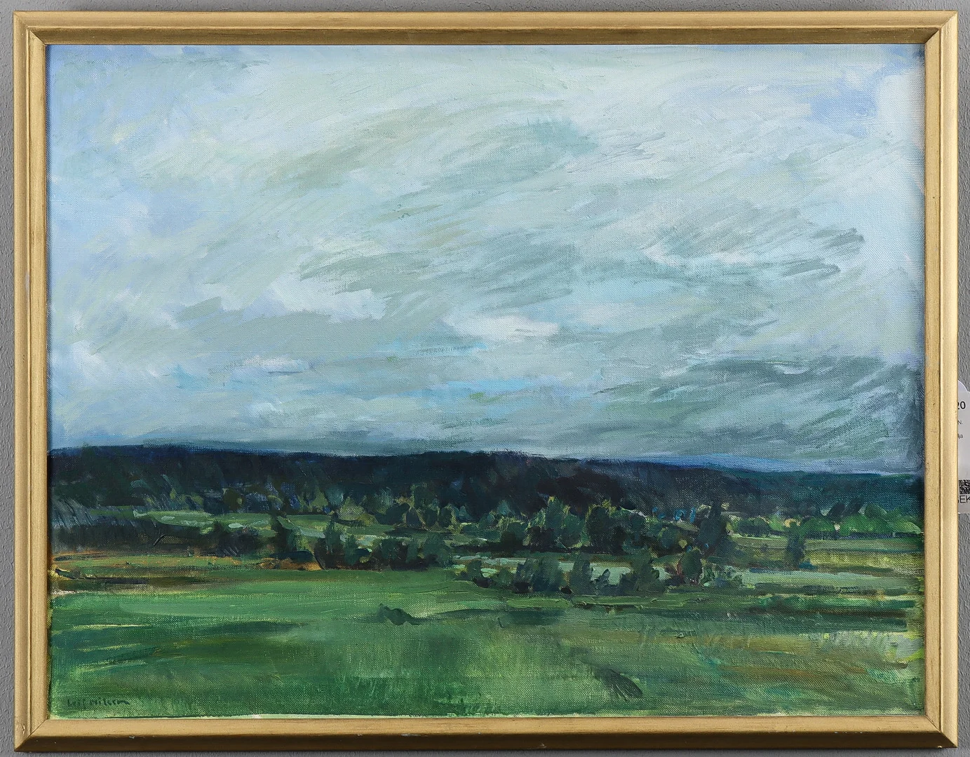 LEIF NILSSON. "Landskap Värmland", olja på duk. — Paintings — Karlstad Hammarö Auktionsverk