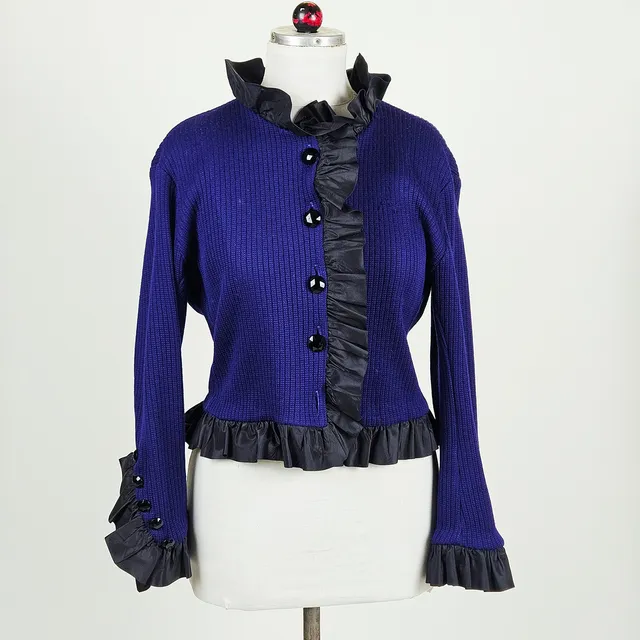 YVES SAINT LAURENT. Cardigan. Rive Gauche, Frankrike, 1900-tal.
