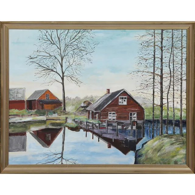 BARRY FRANSSON (f. 1930), OLJA PÅ DUK, SIGNERAD BARRY.