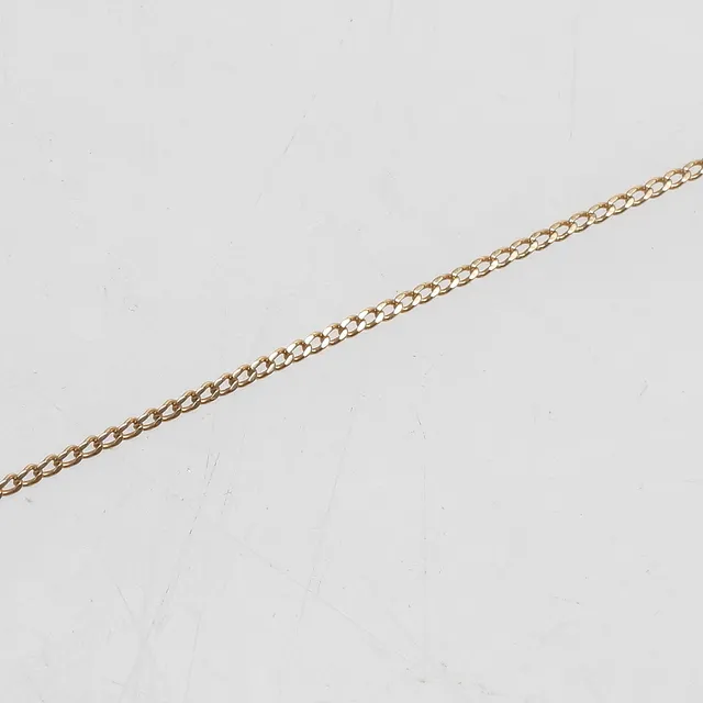 HALSKEDJA SAMT HÄNGE, 18k guld, vikt ca 3,6 gr.