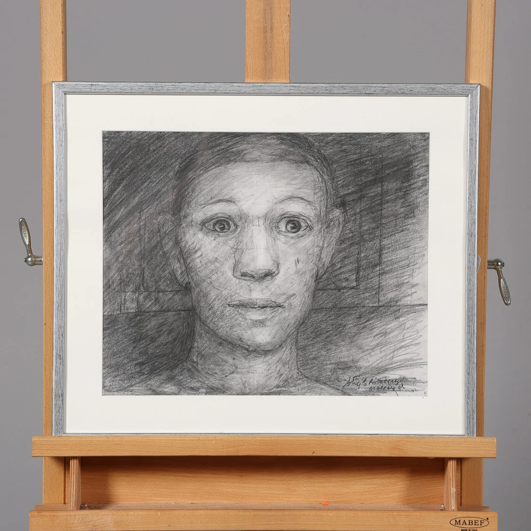 STIG EVERT LINDBERG. TECKNING, signerad. — Drawings — Borås Auktionshall