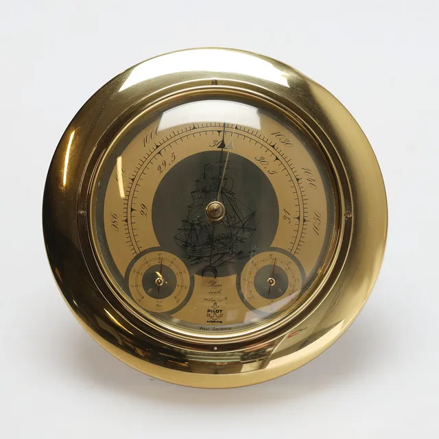 BAROMETER. Pilot, mässing.