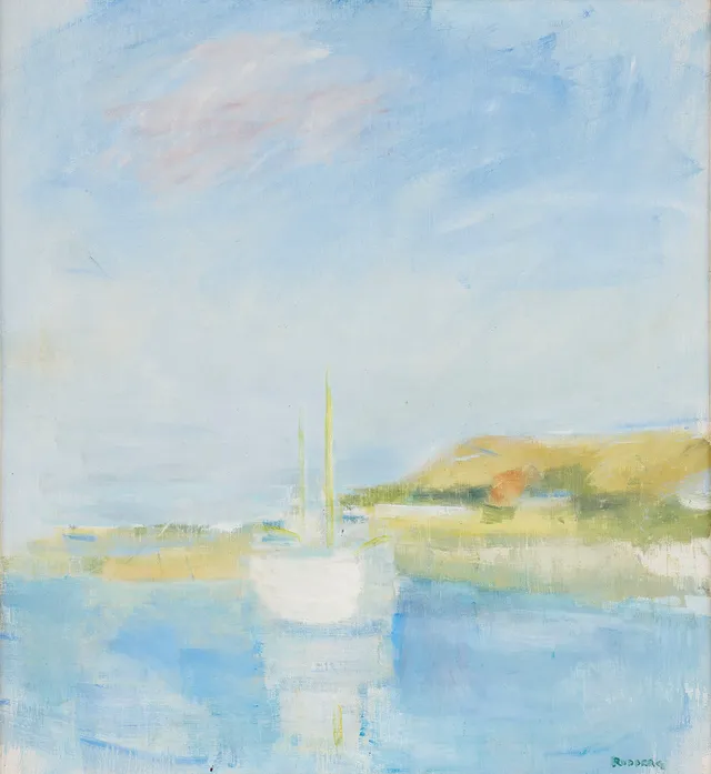 GUSTAV RUDBERG. Segelbåt.