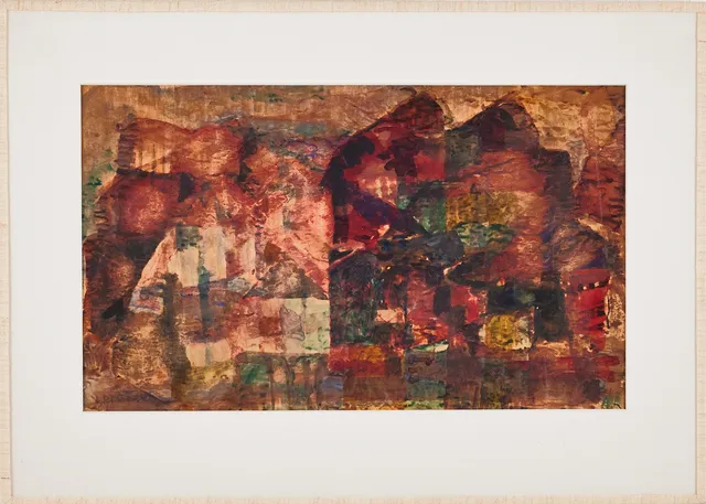ARMAND ROSSANDER (1914-1976). Komposition, blandteknik på papper.