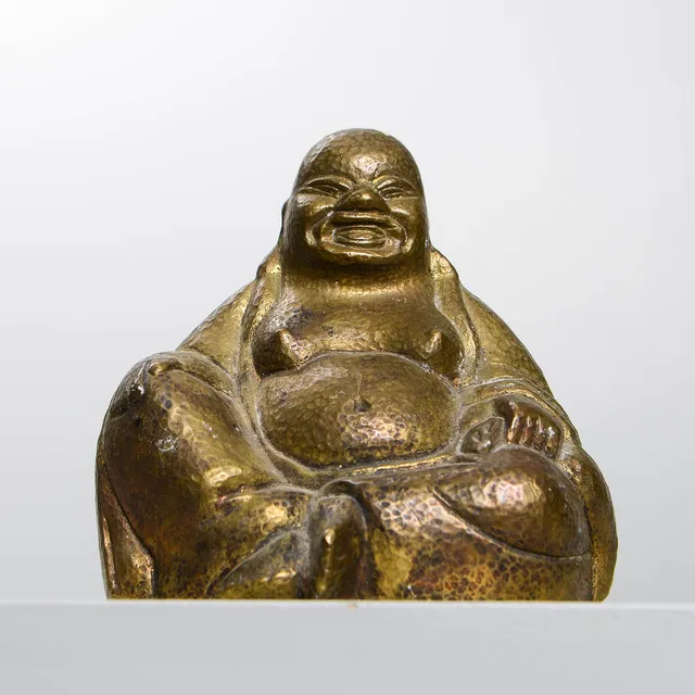 SKULPTUR, Budai, mässing, Kina.