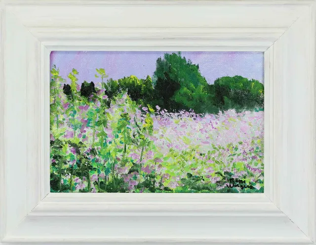 BEPPE WOLGERS. Olja på duk, "Midsommarnattsblomstren" signerad.