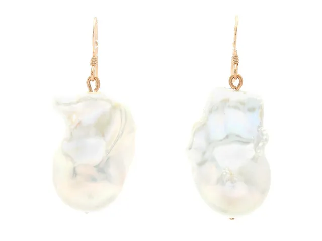 PÄRLÖRHÄNGEN, 9K guld, barocka odlade sötvattenspärlor ca 27 x 18 mm, krokar, vikt 14,8 g.