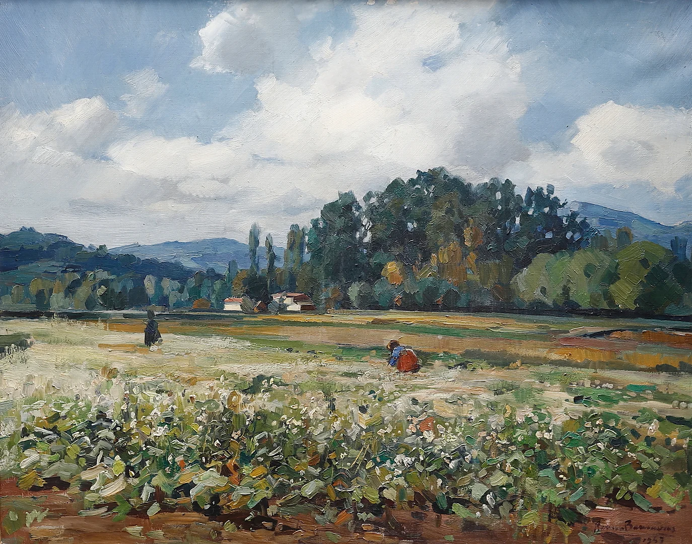 RAMON BARNADAS. Rural view, Olot. — Paintings — Balclis