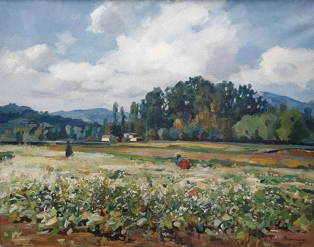 RAMON BARNADAS. Rural view, Olot.