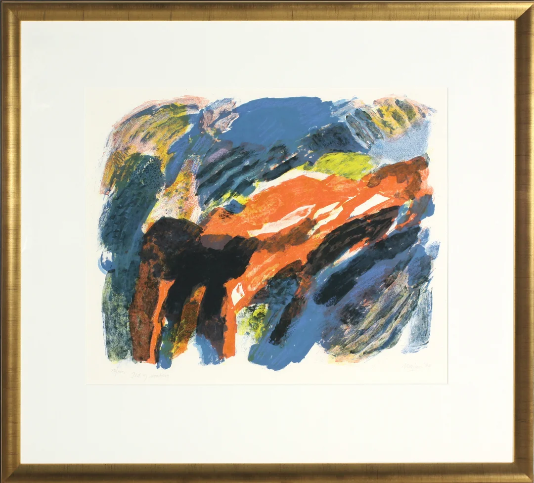 Nesjar, Carl — "Ild og svaberg" 1999 — Kunst/Grafikk — Blomqvist
