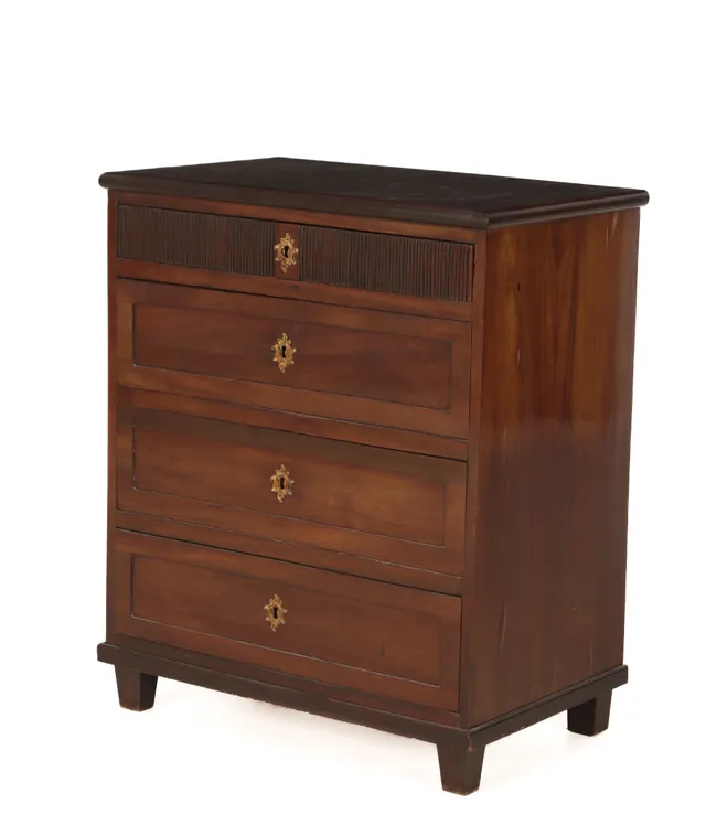 Louis XVI style chest of drawers in mahogany