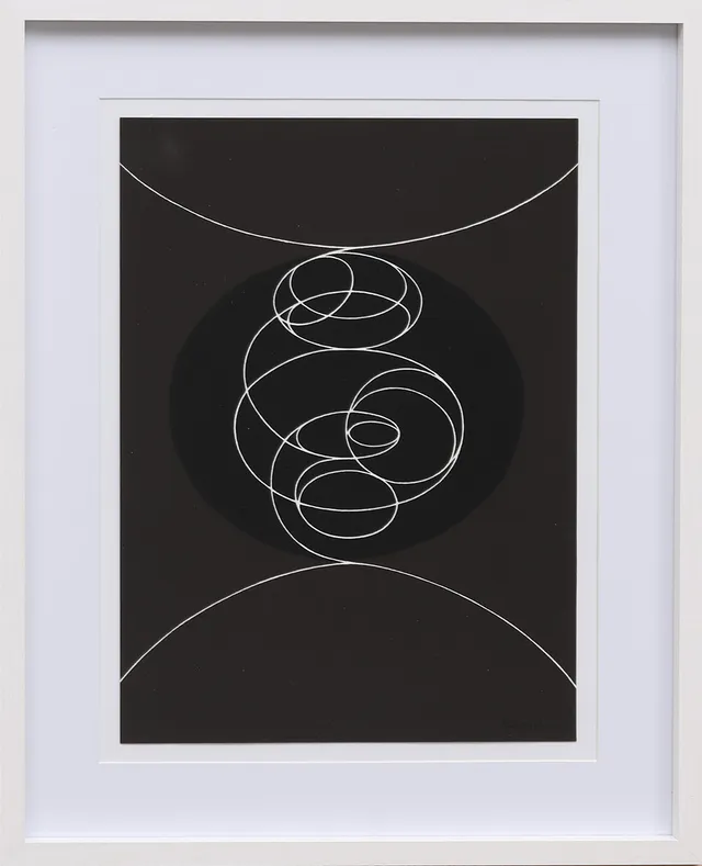 PABLO PALAZUELO. Färglitografi, ur Derrière le Miroir nr 250 1982, signerad i trycket.