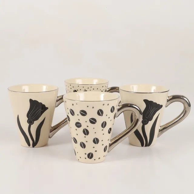 KERSTIN TILLBERG. Kaffekoppar, 4 stycken, keramik, Mölle.