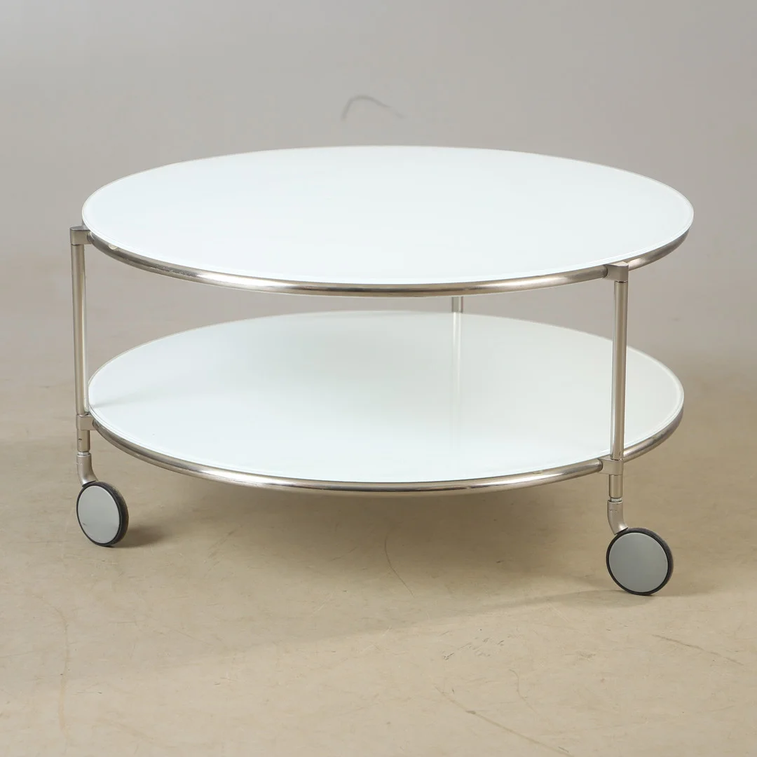 EHLEN JOHANSSON. Soffbord, "Strind", glas och metall, IKEA. — Coffee Tables — Helsingborgs Auktionskammare