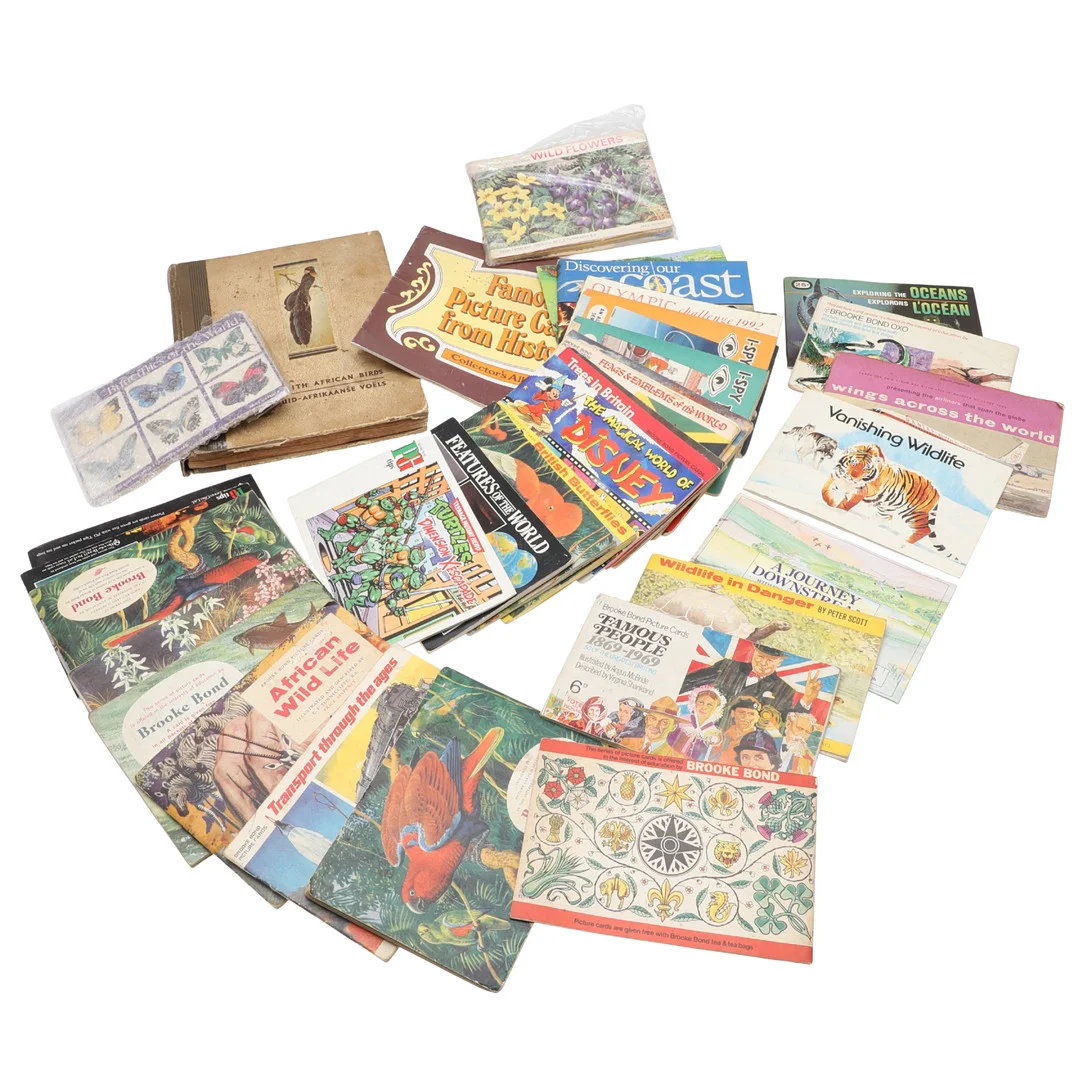 A QUANTITY OF CIGARETTE AND TEA CARD ALBUMS. — Other collectables — Lawrences Auctioneers