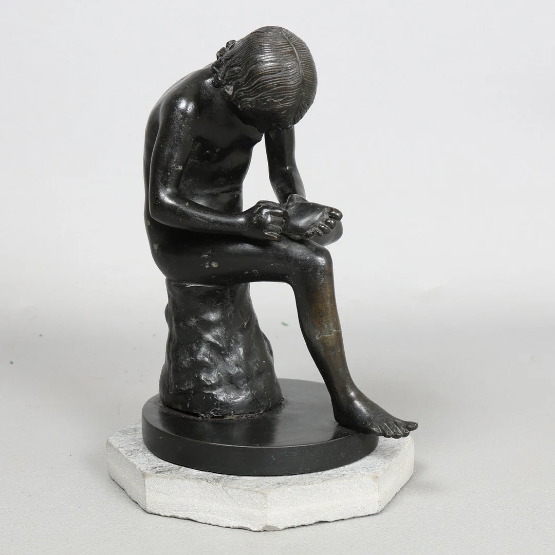 A GRAND TOUR BRONZE SCULPTURE AFTER SPINARO. — Sculptures & Bronzes — Bishop & Miller