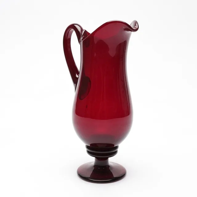 BJÖRN TRÄGÅRDH. Kanna, glas, Reijmyre Glasbruk.
