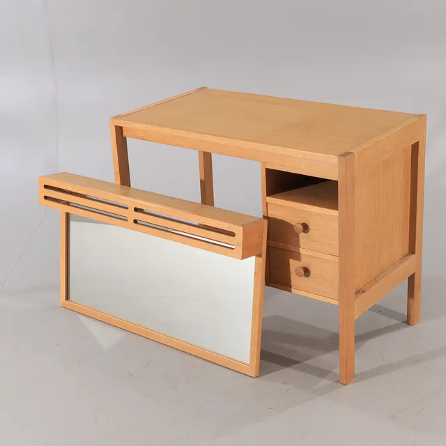SMINKBORD MED SPEGEL, ek, 1960/1970-tal.
